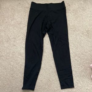 Loft size small black checkered leggings